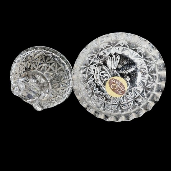 Vintage Hofbauer Byrds Trinket Dish and Lid Bavarian Crystal Jewelry Box German - Picture 7 of 11